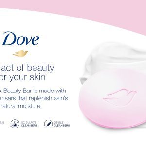 صابون داو 90 گرم رایحه گل رز صورتی | Dove soap pink rosa